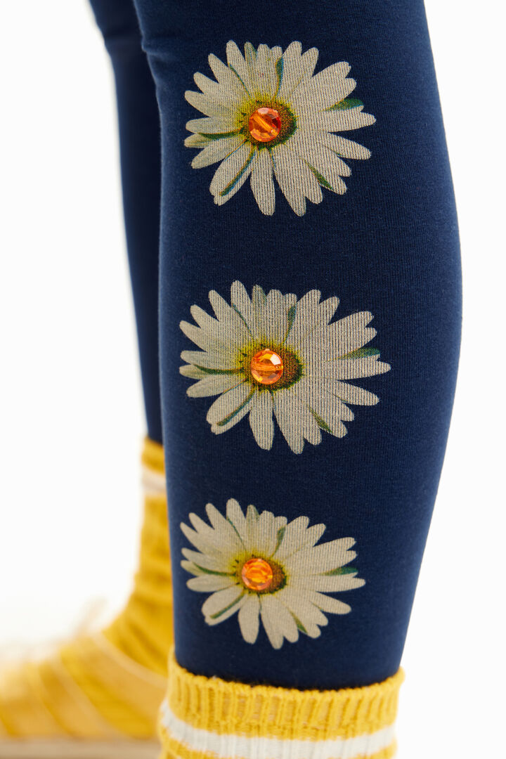 Long daisy leggings | Desigual