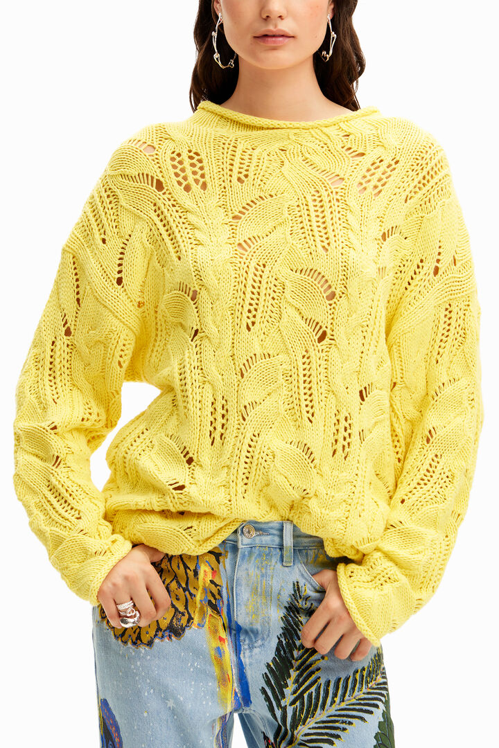 Maglione oversize traforato | Desigual
