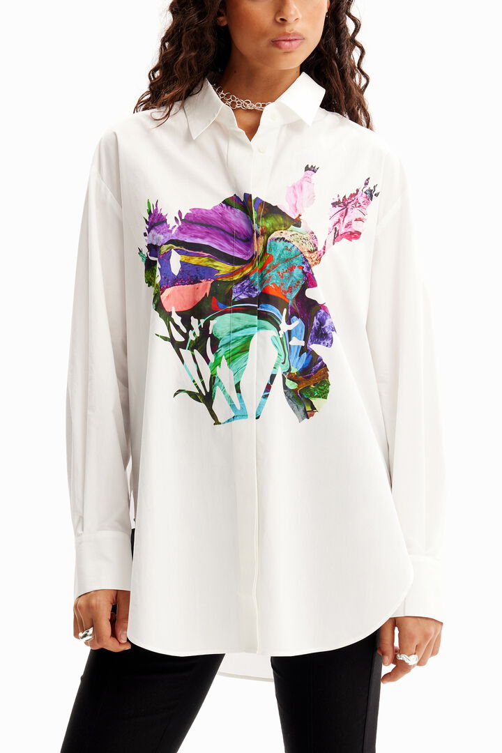 M. Christian Lacroix oversize arty shirt | Desigual