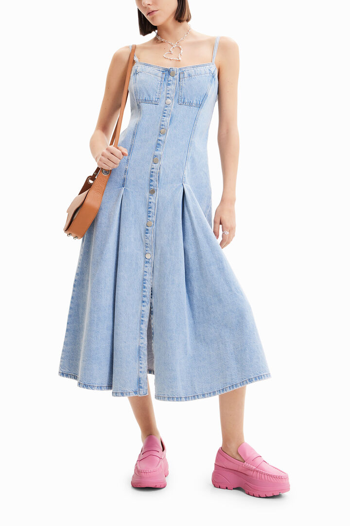 Robe midi ajustée jean Maitrepierre | Desigual