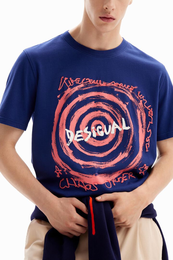 Spiral T-shirt with logo | Desigual