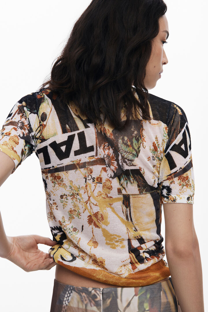 Collage knit T-shirt | Desigual