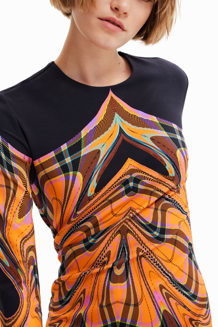 María Escoté slim short dress | Desigual
