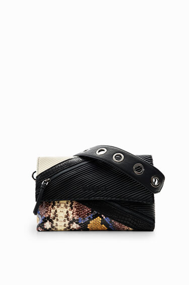 Midsize patchwork crossbody bag | Desigual