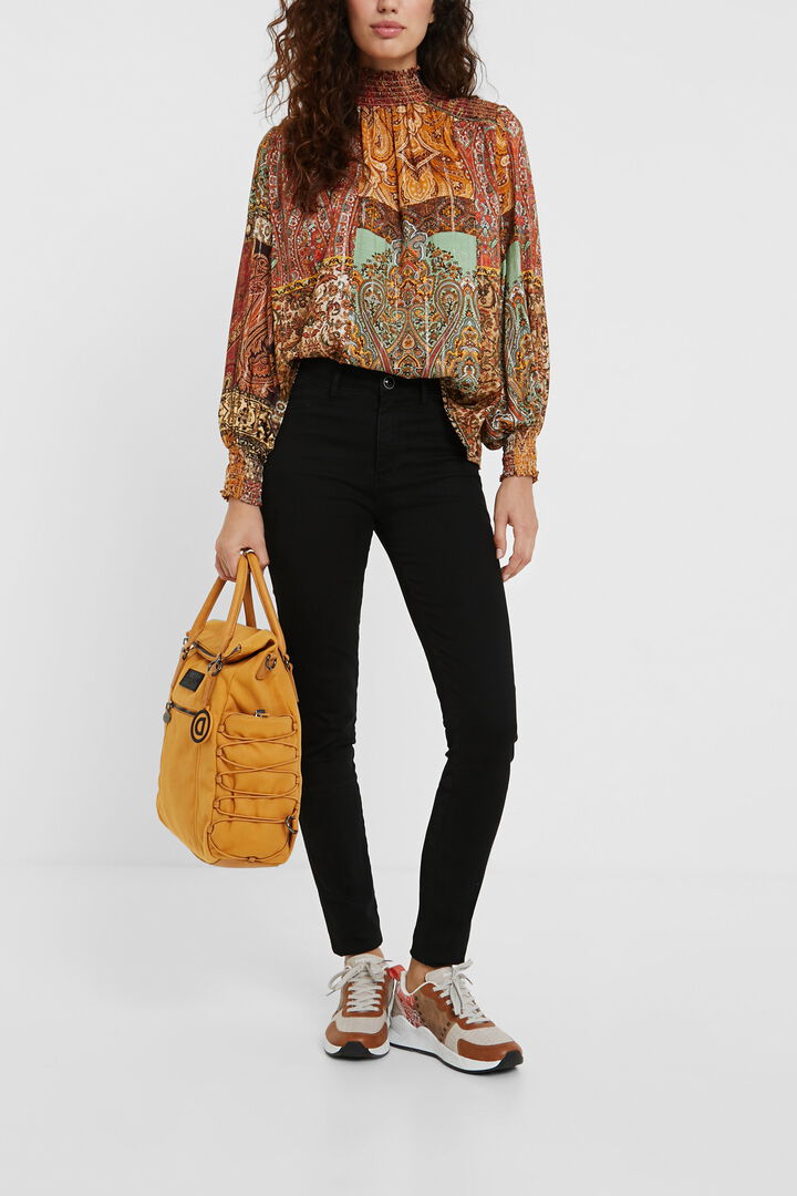 Moroccan print Lurex blouse | Desigual