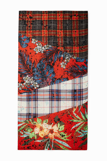Rectangular patchwork foulard | Desigual