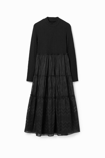 Combination midi dress