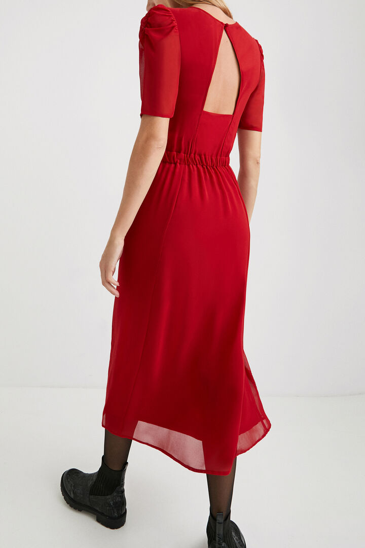 Midi haljina s izrezom na leđima | Desigual