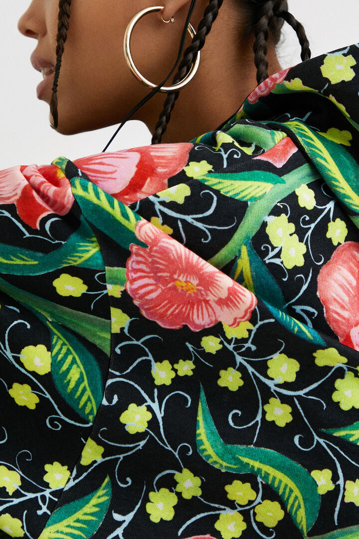 Oversize hooded sweatshirt | Desigual