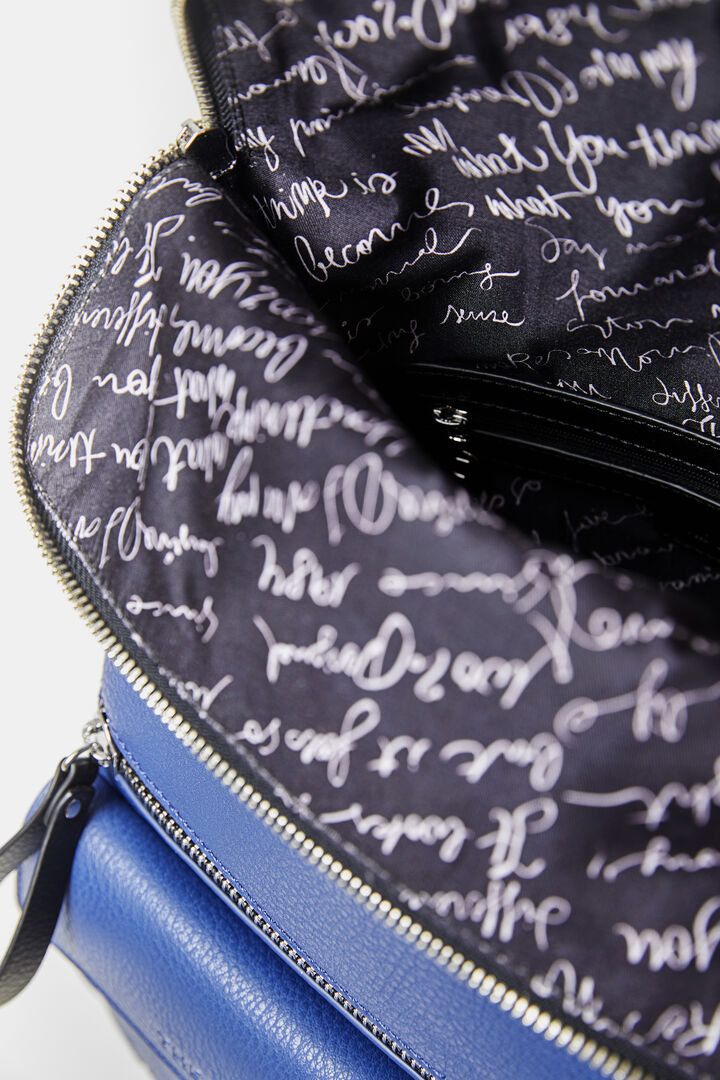 Square backpack leather effect | Desigual