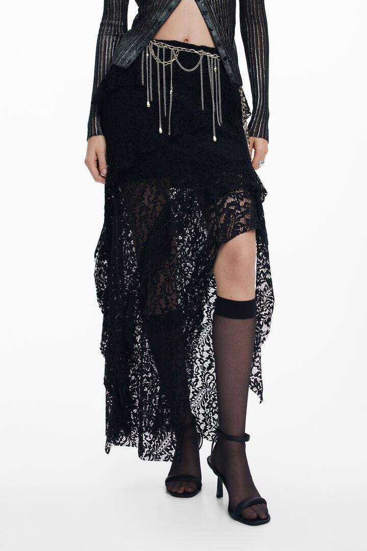 Falda de tubo encaje | Desigual