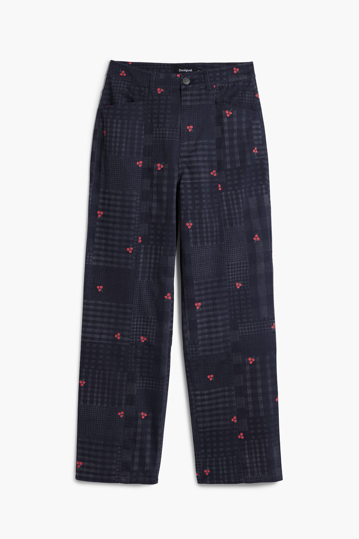 Checkered and cherry pants | Desigual