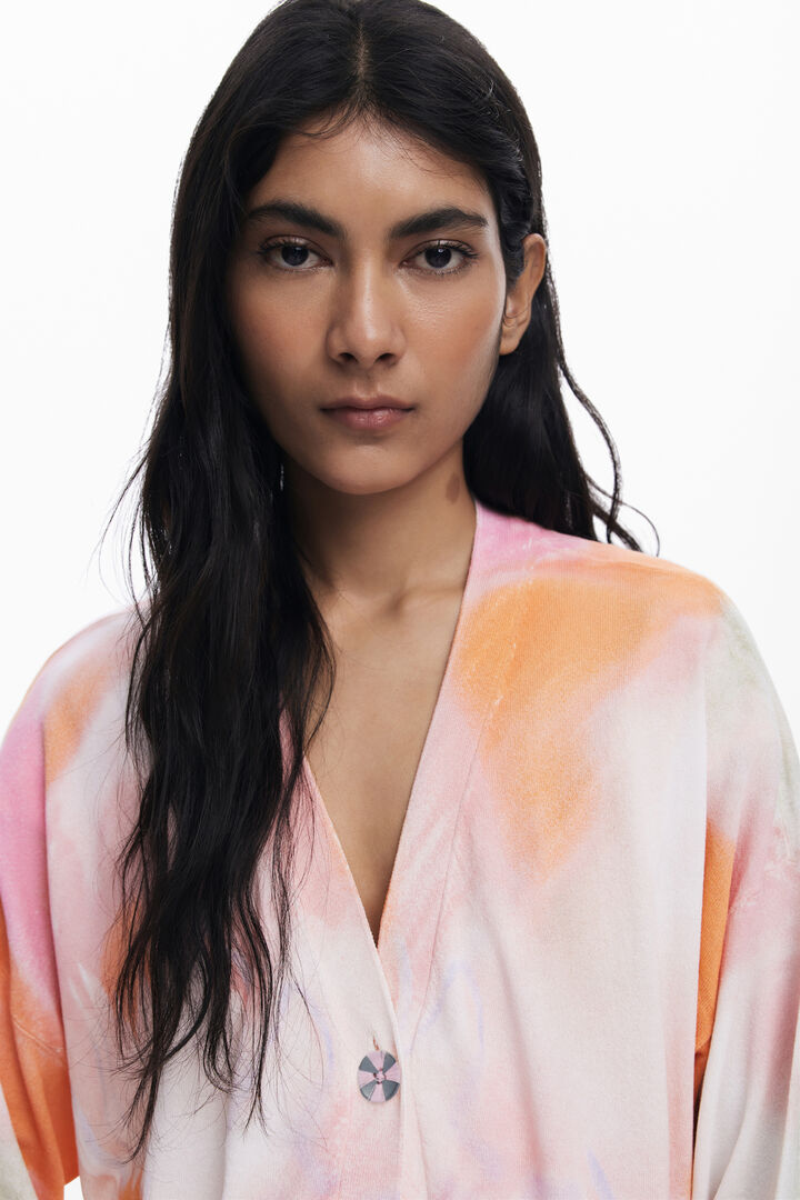 Tie-dye floral cardigan | Desigual