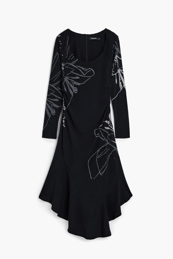 Vestido midi flor | Desigual