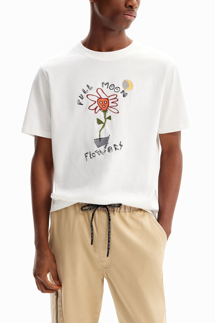 Camiseta flor luna | Desigual