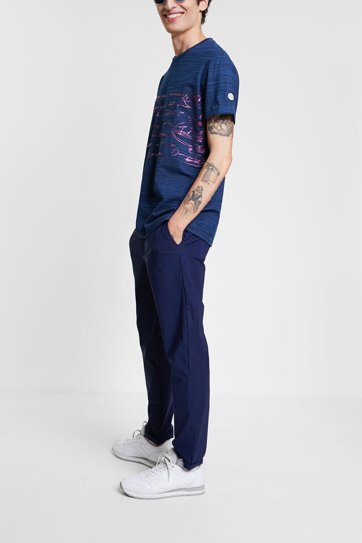 Camiseta texto metalizado | Desigual