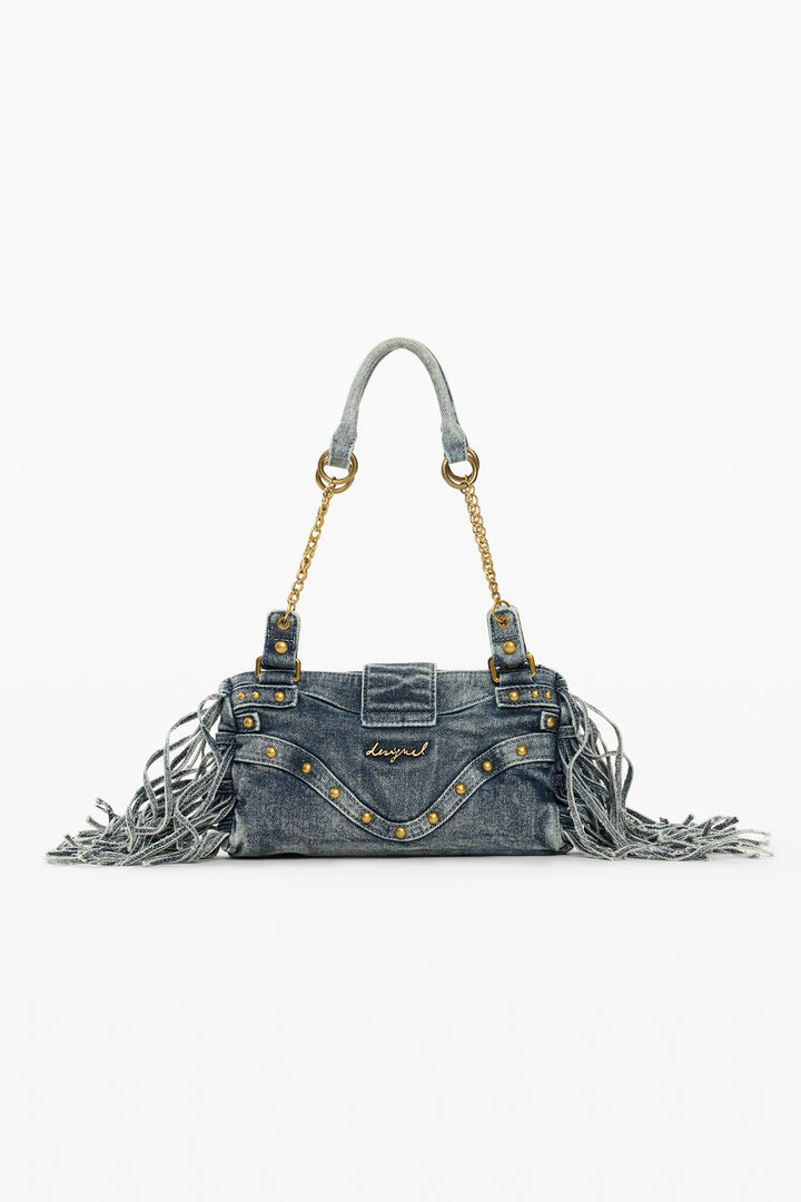 small fringed bag