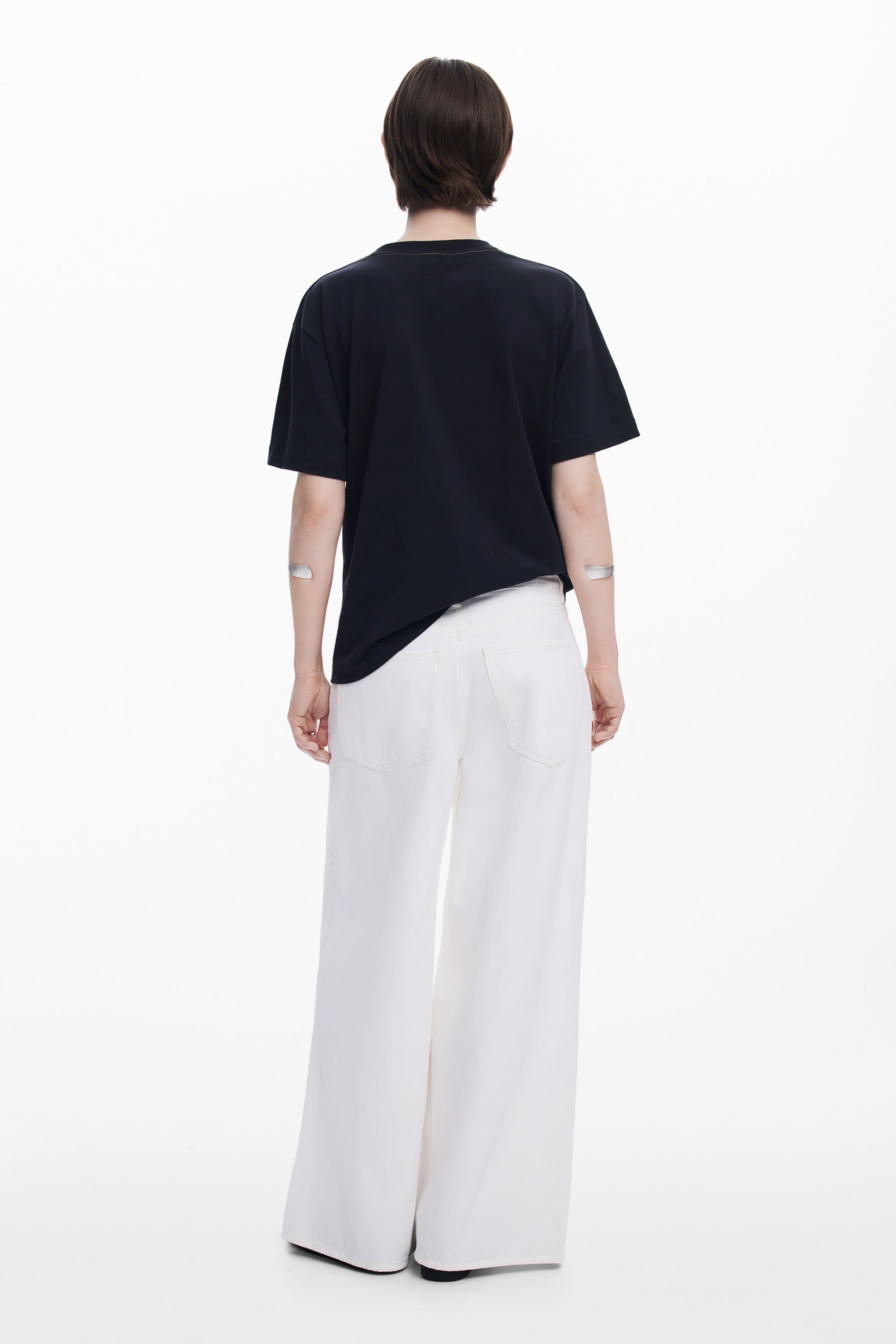 Desigual ヤシの木のtシャツ In Black