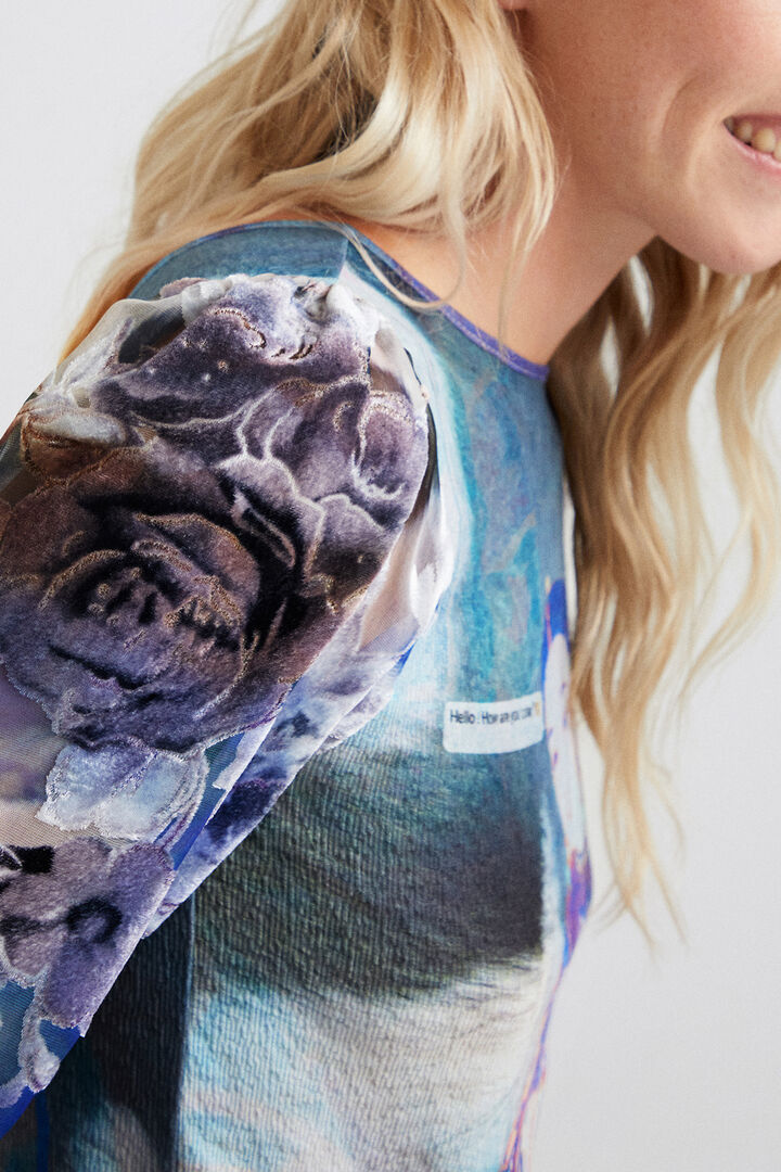 Camiseta manga abullonada arty | Desigual