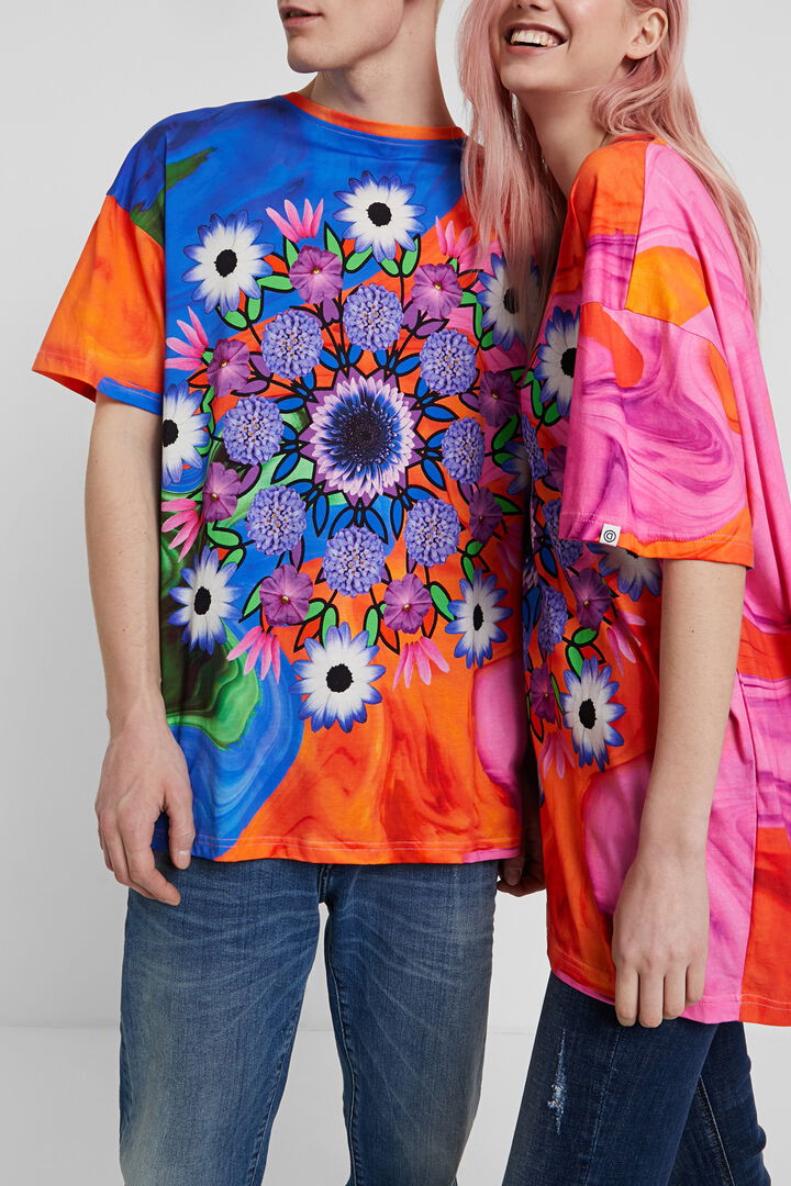 T-shirt unissexo psicadélica com mandala | Desigual