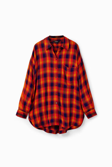 Camisa oversize cuadros | Desigual