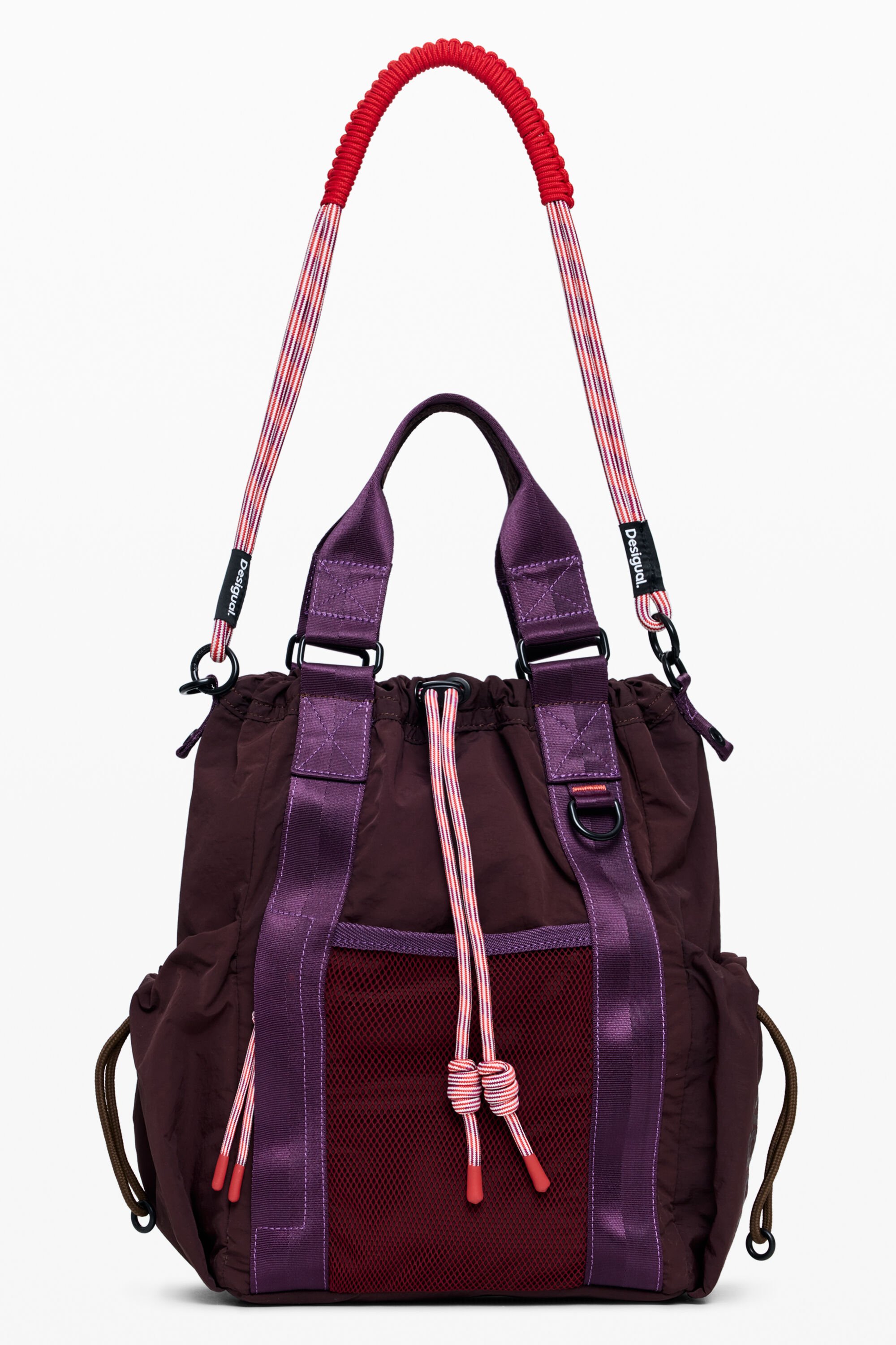 Desigual, Mittelgroßer Voyager-Rucksack, Damen, Polyamid, Rot, U