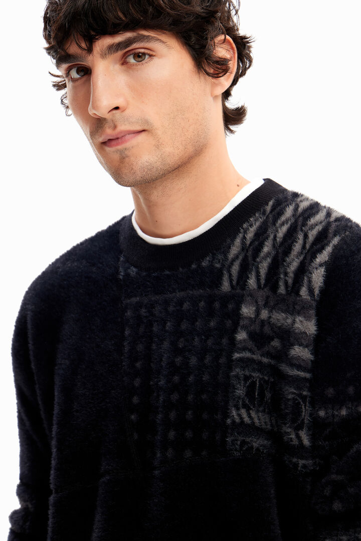 Jersey patchwork geométrico | Desigual