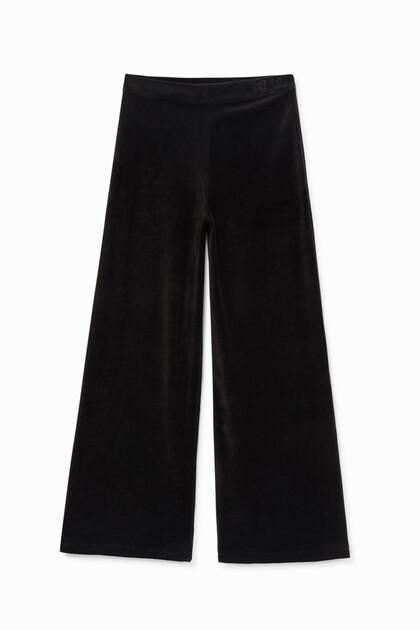 Pantalón campana aterciopelado