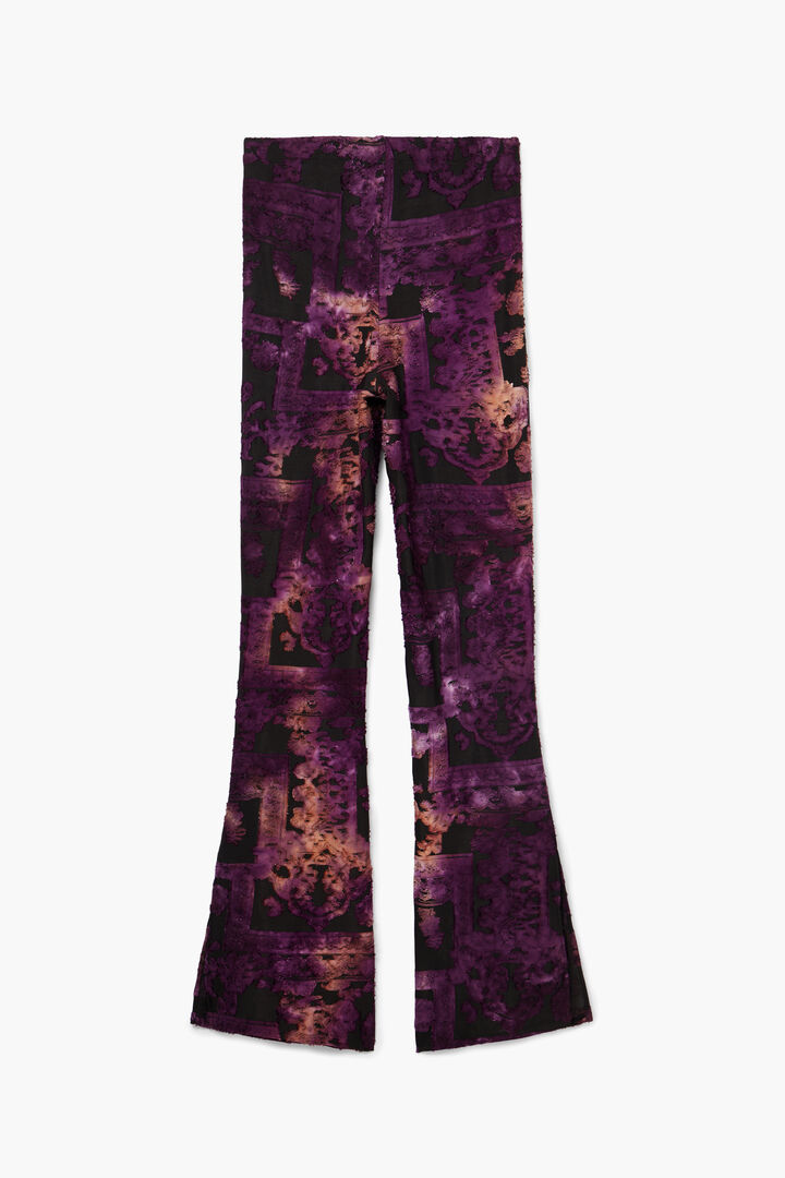 Pantalón campana devoré | Desigual