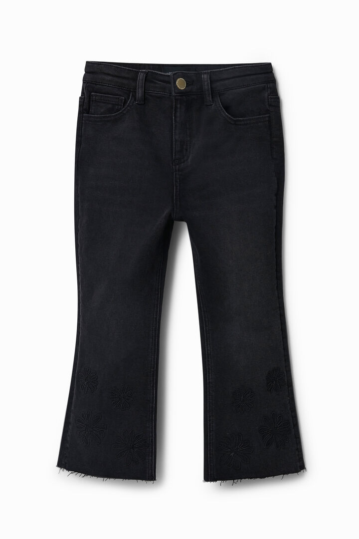 Jean patte d'éph court floqué | Desigual