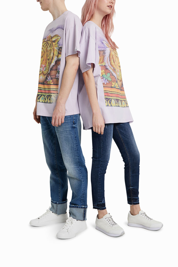 T-shirt unisexe hindou à tigre | Desigual