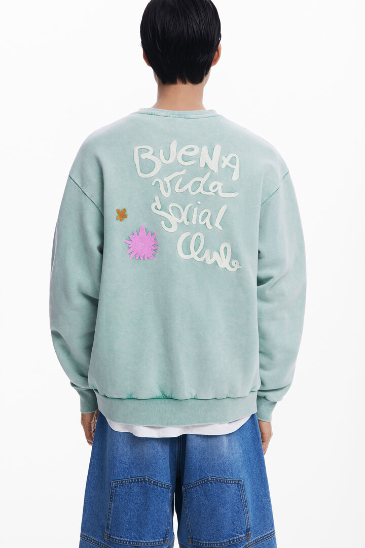 Sweat-shirt brodé BuenaVida | Desigual