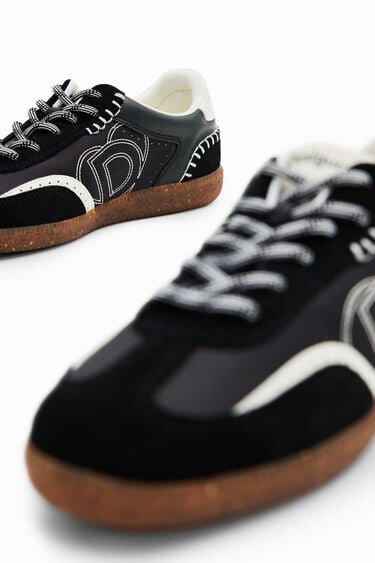 Retro split leather sneakers | Desigual