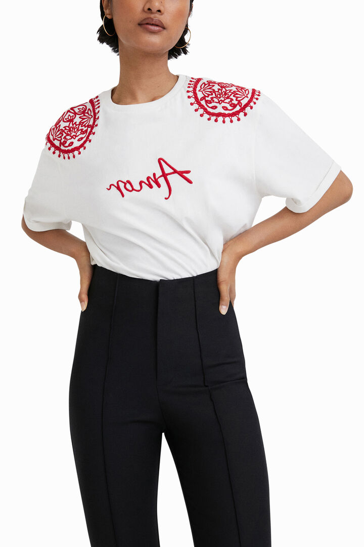 Stella Jean printed slim trousers | Desigual