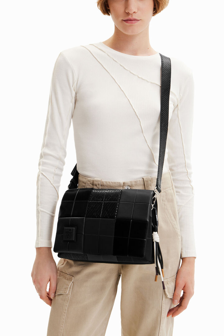 Midsize patchwork crossbody bag | Desigual
