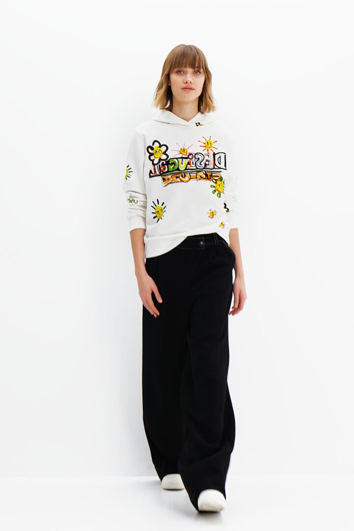 Sudadera arty flocado | Desigual