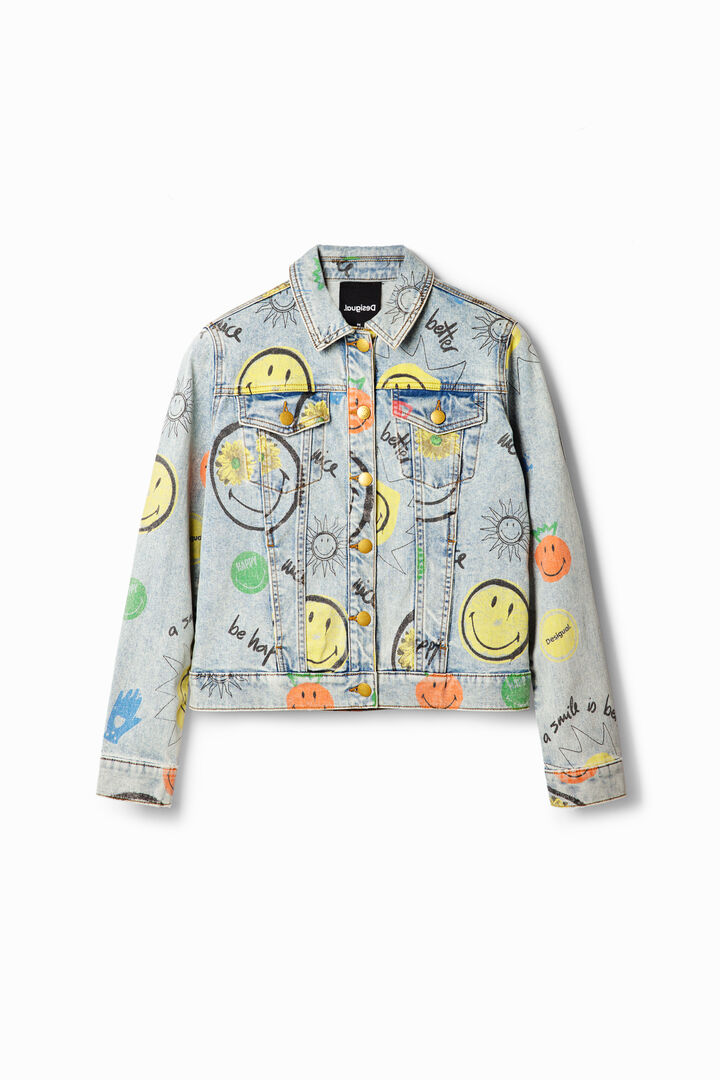 Smiley® oversize denim jacket | Desigual