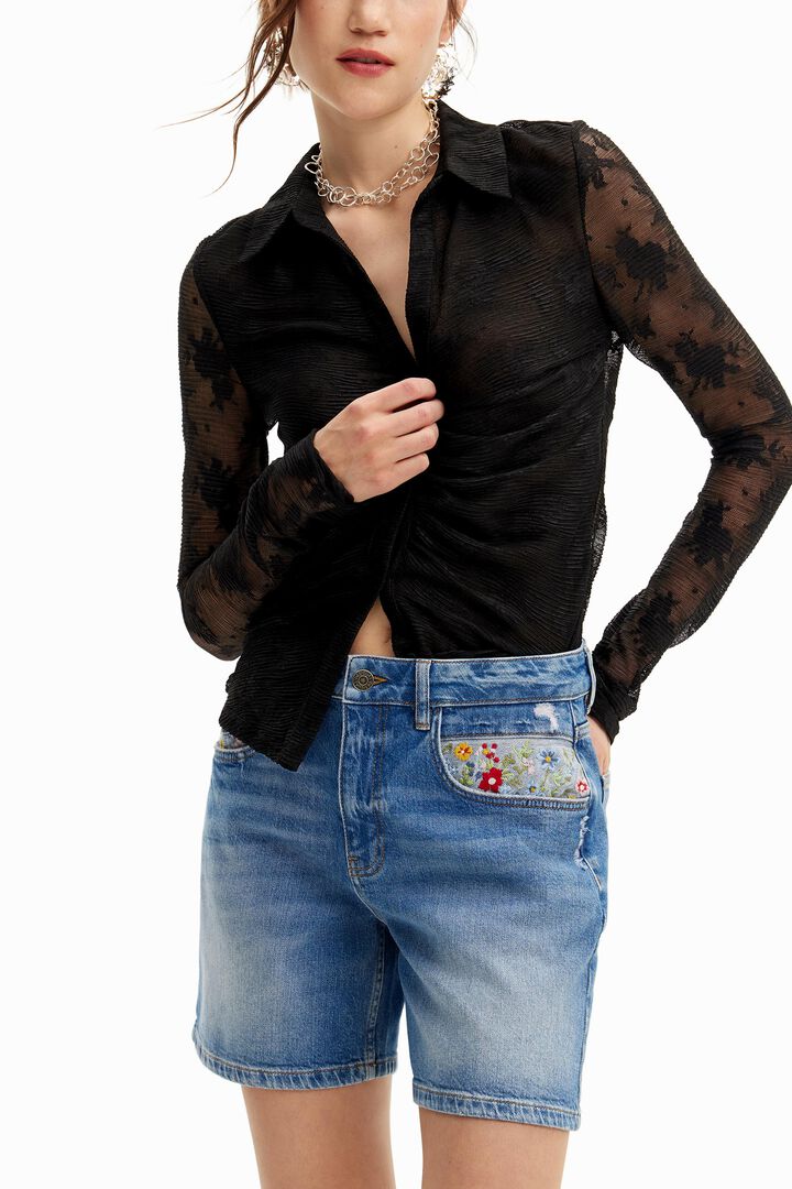 Shorts texans brodats | Desigual