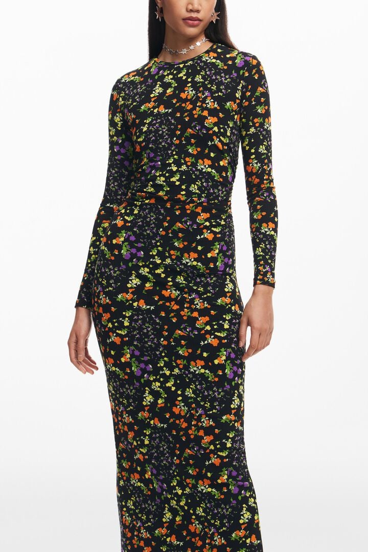 Slim floral dress | Desigual