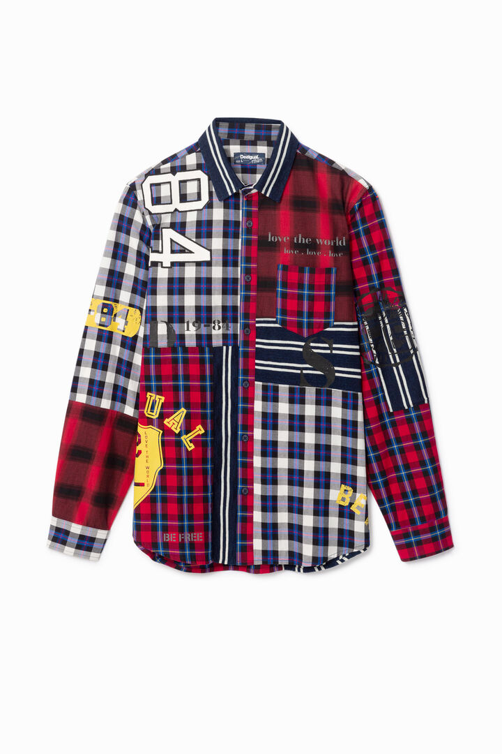 Tartan patch shirt | Desigual