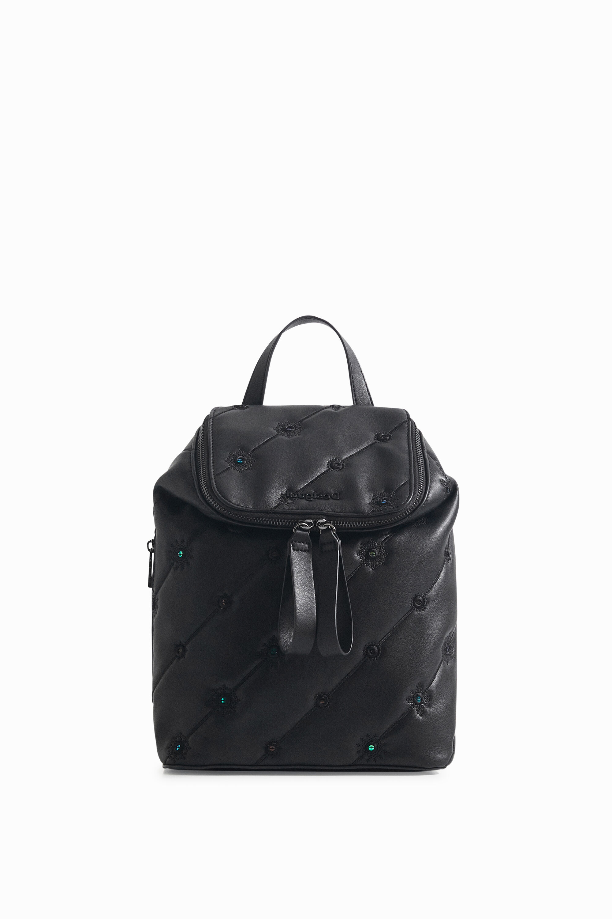 Desigual Small Mandala Backpack In Black
