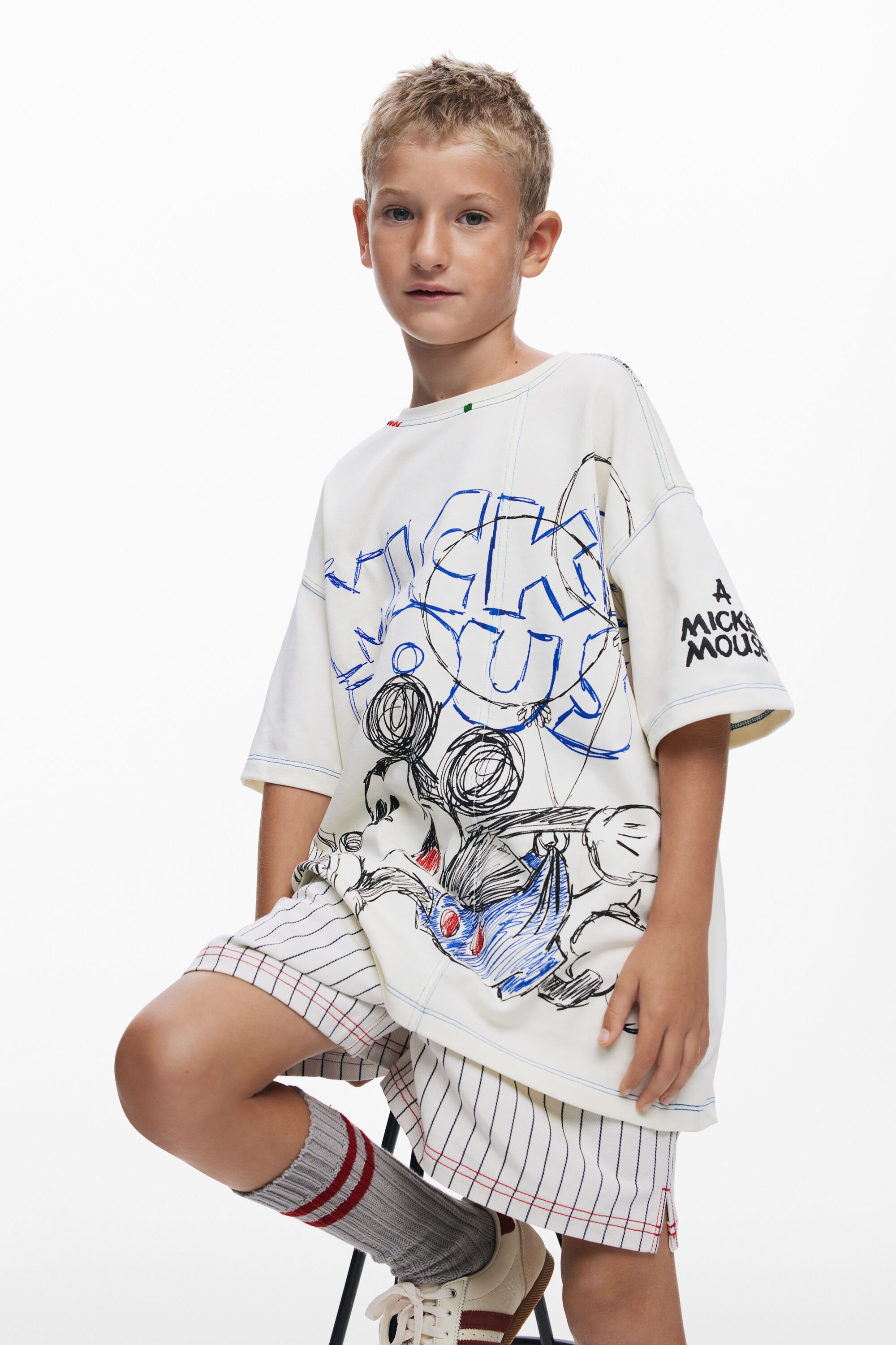 Desigual Running T-shirt Mickey Mouse™ - WHITE