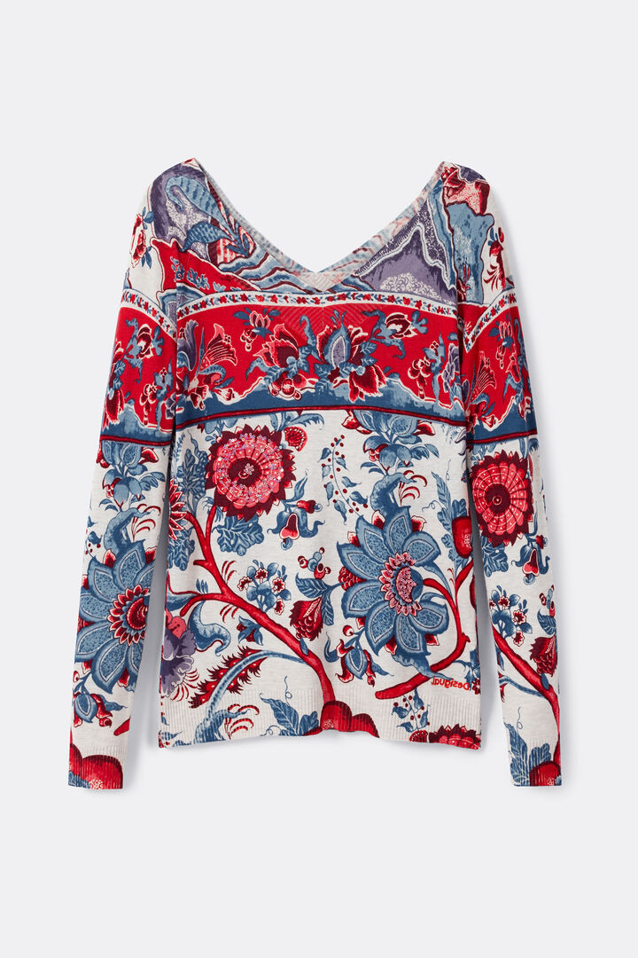 Floral knit jumper | Desigual