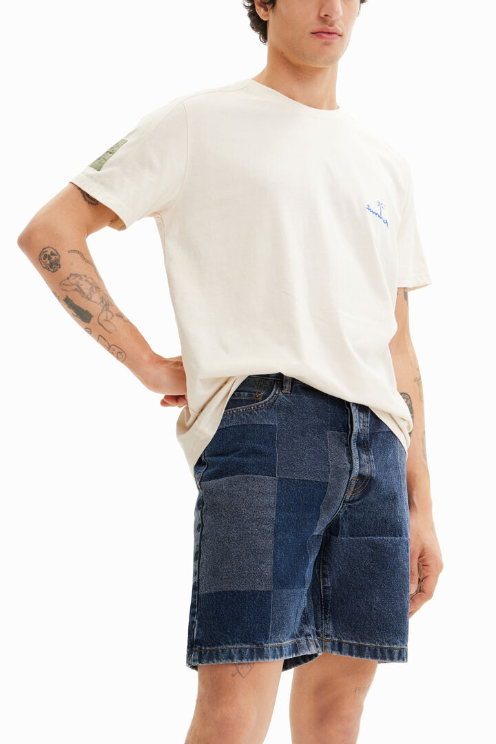 T-shirt uni brodé | Desigual