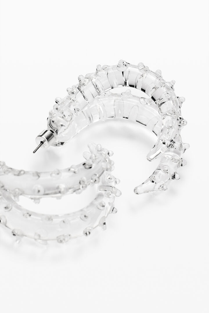 Crystal hoop earrings zalio | Desigual