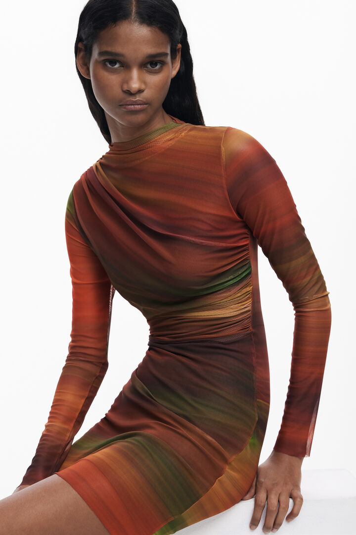 Kurzes drapiertes Tüllkleid | Desigual