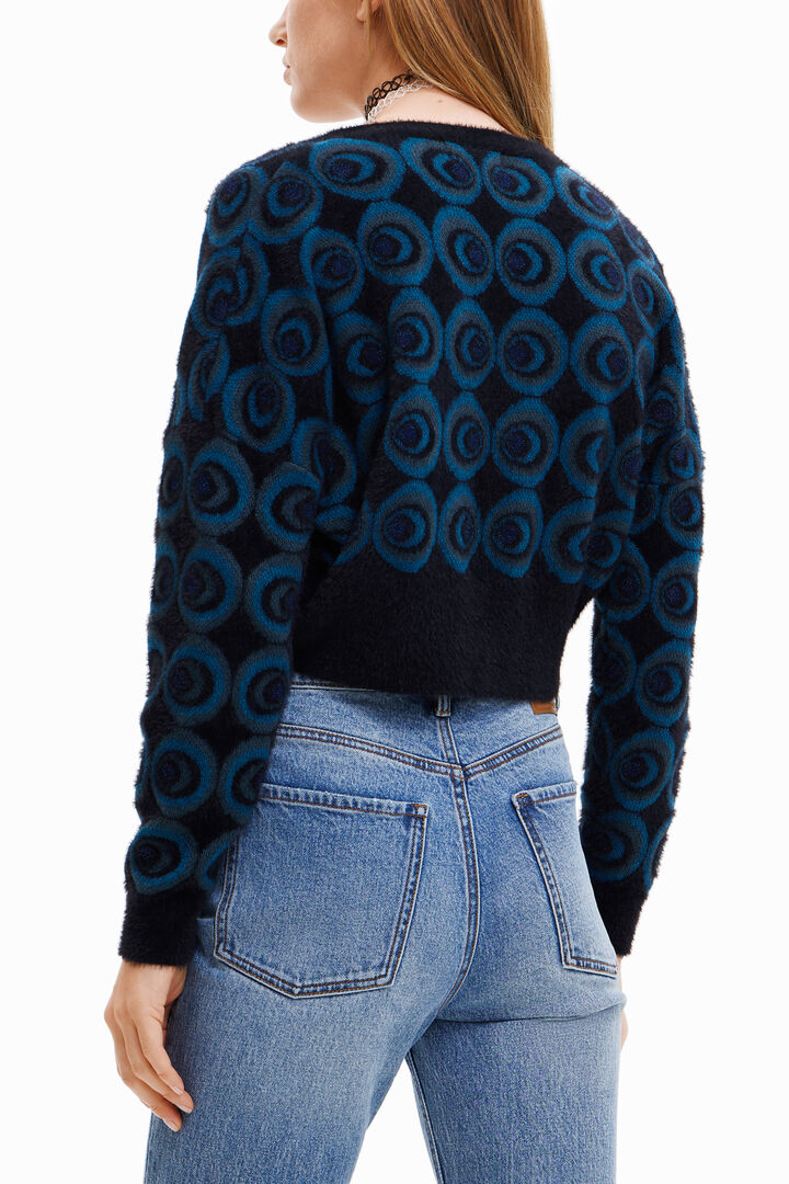 Cárdigan botones geométrico retro | Desigual