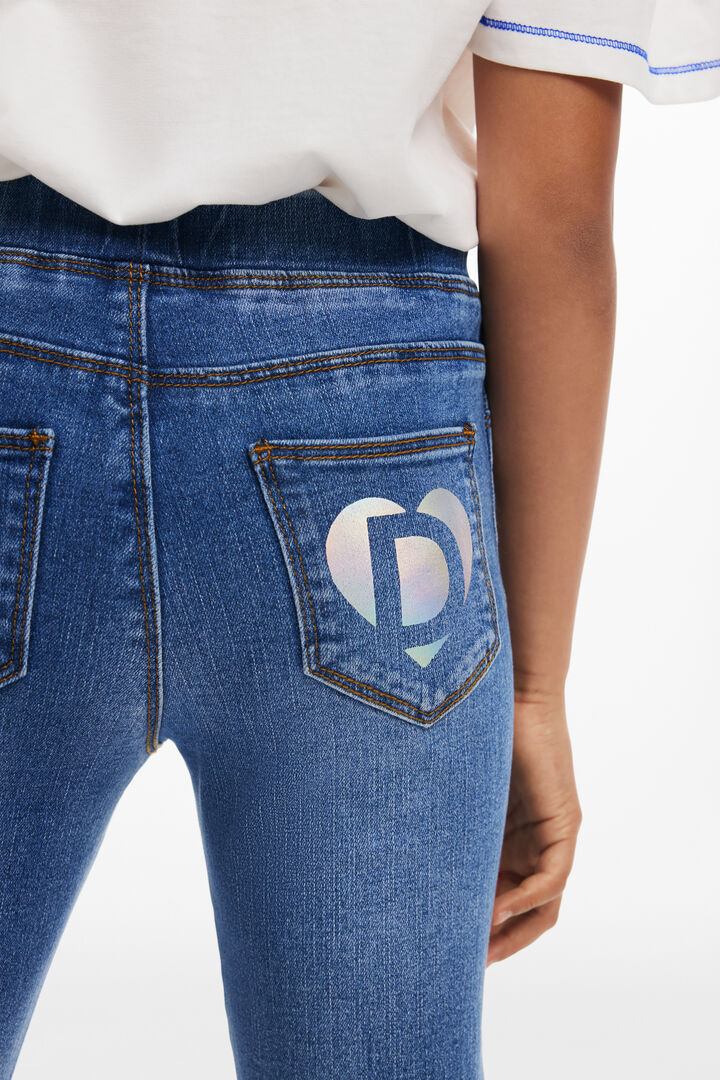 Denim leggings logo | Desigual