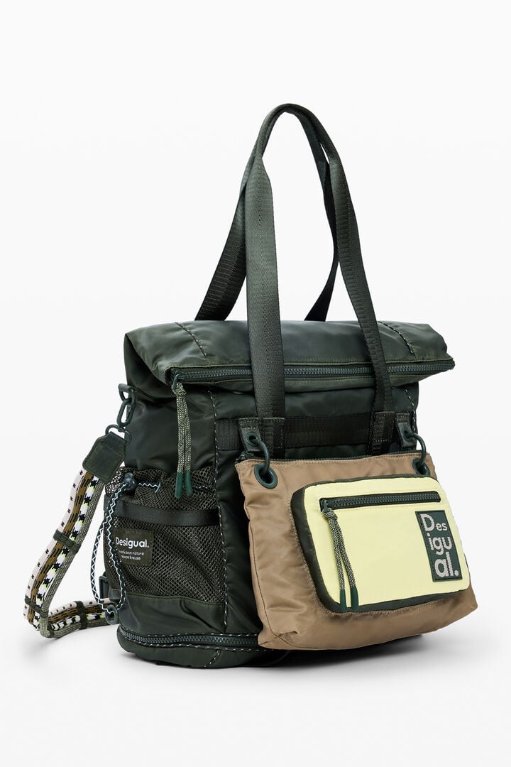 Mochila voyager nylon bicolor | Desigual
