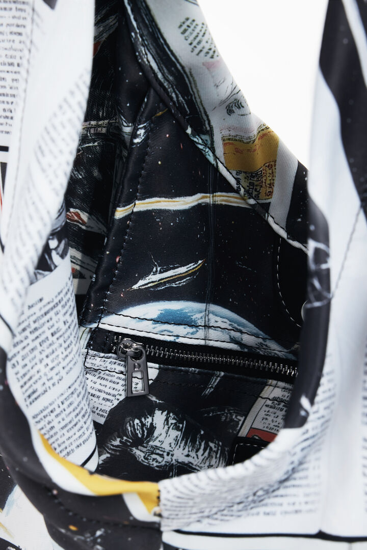 Large space newspaper shopper bag | Desigual